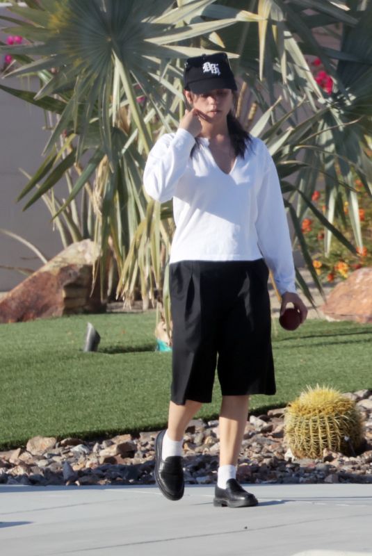 JENNA ORETGA Walking Her Dog Out in Palm Springs 04/21/2025