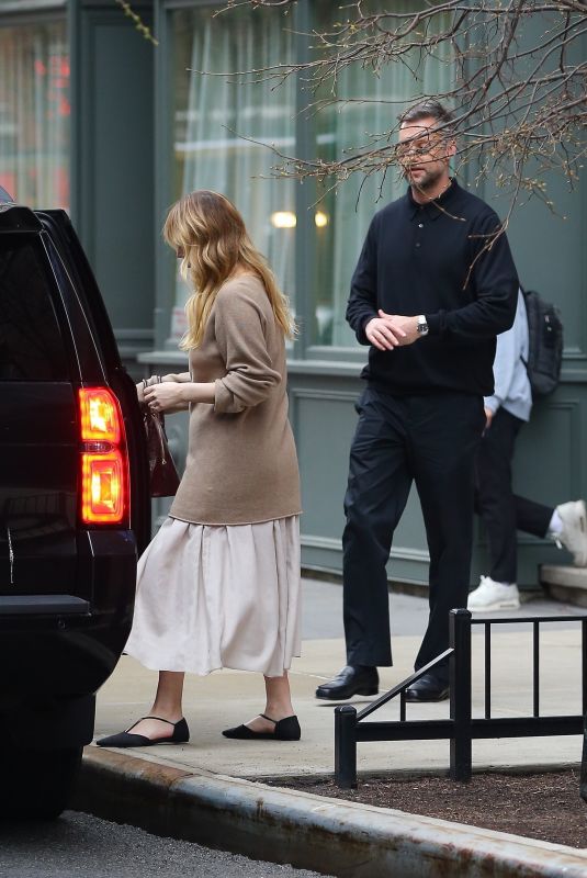 JENNIFER LAWRENCE and Cooke Maroney Out for Dinner in New York 04/03/2025