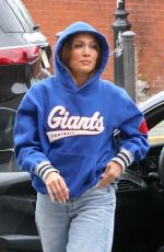 JENNIFER LOPEZ on the Set in Hoboken in New Jersey 04/21/2025