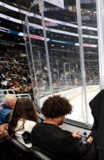 JESSICA ALBA at NHL Game Between L.A. Kings and Calgary Flames in Los Angeles 04/17/2025