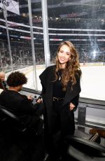 JESSICA ALBA at NHL Game Between L.A. Kings and Calgary Flames in Los Angeles 04/17/2025