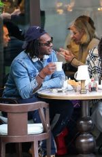 JODIE TURNER-SMITH on a Dinner Date with Her Brother Brandon at Cecconi