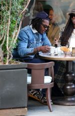 JODIE TURNER-SMITH on a Dinner Date with Her Brother Brandon at Cecconi