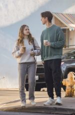 JOEY KING and Steven Piet Grab Breakfast and Coffee to Go in Los Feliz 04/14/2025
