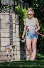 JOEY KING Out for a Dog Walk in Los Angeles 04/25/2025