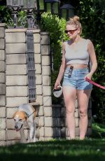 JOEY KING Out for a Dog Walk in Los Angeles 04/25/2025