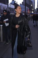 JORDYN WOODS Arrives for Knicks Game at Madison Square Garden in New York City 04/08/2025