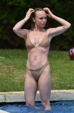 JORGIE PORTER in in Bikini at Poolside in Spain, April 2025
