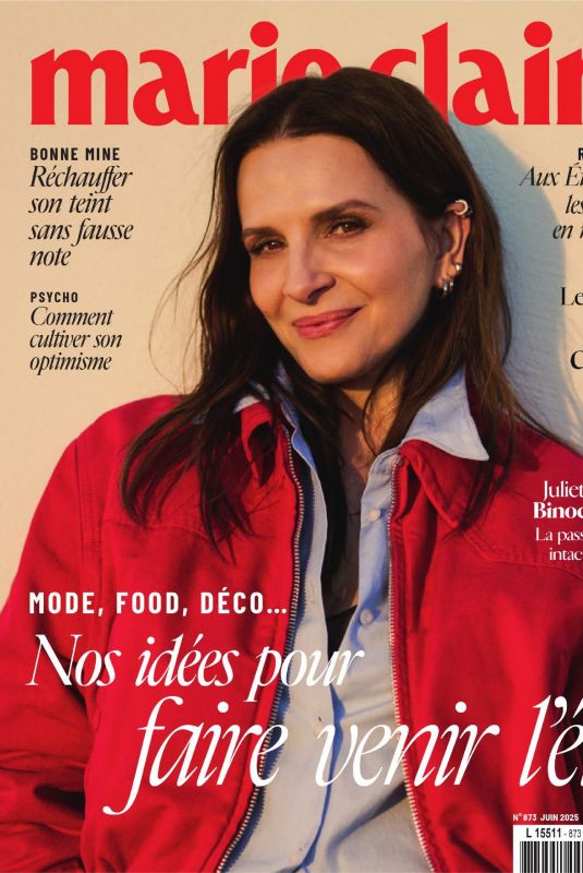 JULIETTE BINOCHE in Marie Claire France, June 2025