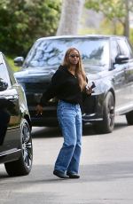 JUSTINE SKYE Leaves Breakfast with Hailey and Justin Bieber in Los Angeles 04/14/2025