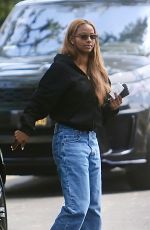 JUSTINE SKYE Leaves Breakfast with Hailey and Justin Bieber in Los Angeles 04/14/2025