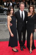 KAIA GERBER, CINDY CRAWFORD and Rande Gerber Arrives at Good Night, and Good Luck Broadway Opening Night in New York 04/03/2025