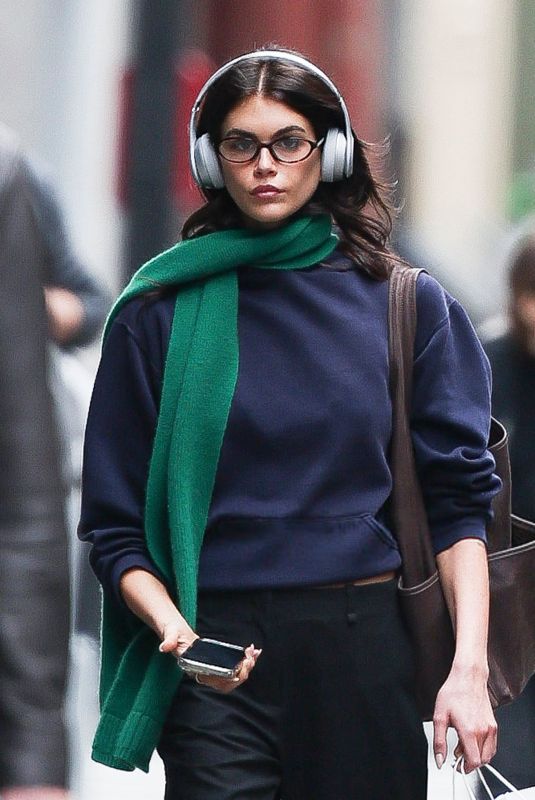 KAIA GERBER Out and About in SoHo in New York City 04/03/2025