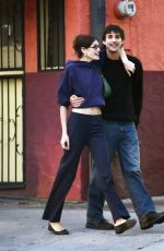 KAIA GERBER Out with a Male Friend in Los Angeles 03/29/2025