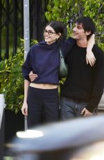 KAIA GERBER Out with a Male Friend in Los Angeles 03/29/2025