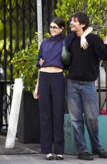 KAIA GERBER Out with a Male Friend in Los Angeles 03/29/2025