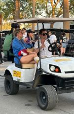 KATE HUDSON Opts for a Golf Cart Ride at Coachella 04/13/2025