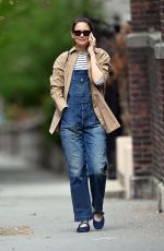 KATIE HOLMES Out and About in New York 04/25/2025