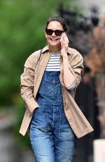 KATIE HOLMES Out and About in New York 04/25/2025