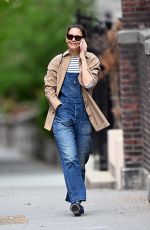 KATIE HOLMES Out and About in New York 04/25/2025