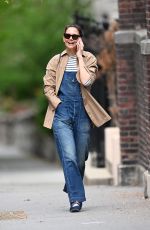 KATIE HOLMES Out and About in New York 04/25/2025