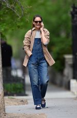 KATIE HOLMES Out and About in New York 04/25/2025