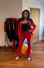 KATIE PRICE Getting Her Hair & Make-up Done in Preparation for Jack the Ripper 04/04/2025