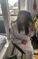 KATIE PRICE Getting Her Hair & Make-up Done in Preparation for Jack the Ripper 04/04/2025