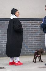 KATIE PRICE Out with Her New Dog in Darlington 04/21/2025