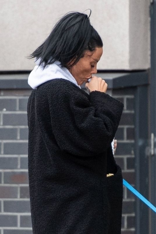 KATIE PRICE Out with Her New Dog in Darlington 04/21/2025