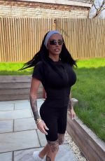 KATIE PRICE Show off Her Figure in JYY London Active Set 04/14/2025