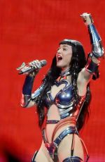 KATY PERRY Performs at Lifetimes Tour in Mexico City 04/23/2025