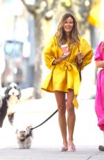 KELLY BENSIMON Out with Her Faughter and Dog in The Hamptons 04/20/2025