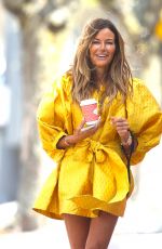 KELLY BENSIMON Out with Her Faughter and Dog in The Hamptons 04/20/2025