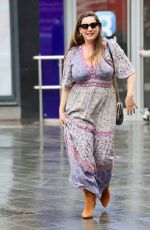 KELLY BROOK Leaves Heart Radio Studios in Lodon 04/15/2025
