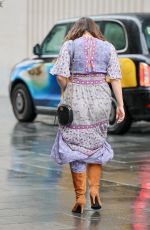 KELLY BROOK Leaves Heart Radio Studios in Lodon 04/15/2025