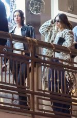 KENDALL and KYLIE JENNER, HAILEY BIEBER and ANASTASIA KARANIKOLAOU at Sushi Park in West Hollywood 04/03/2025