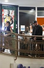 KENDALL and KYLIE JENNER, HAILEY BIEBER and ANASTASIA KARANIKOLAOU at Sushi Park in West Hollywood 04/03/2025