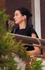KENDALL and KYLIE JENNER, HAILEY BIEBER and ANASTASIA KARANIKOLAOU at Sushi Park in West Hollywood 04/03/2025