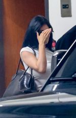 KENDALL and KYLIE JENNER, HAILEY BIEBER and ANASTASIA KARANIKOLAOU at Sushi Park in West Hollywood 04/03/2025
