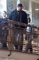 KENDALL and KYLIE JENNER, HAILEY BIEBER and ANASTASIA KARANIKOLAOU at Sushi Park in West Hollywood 04/03/2025