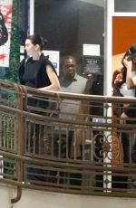 KENDALL and KYLIE JENNER, HAILEY BIEBER and ANASTASIA KARANIKOLAOU at Sushi Park in West Hollywood 04/03/2025