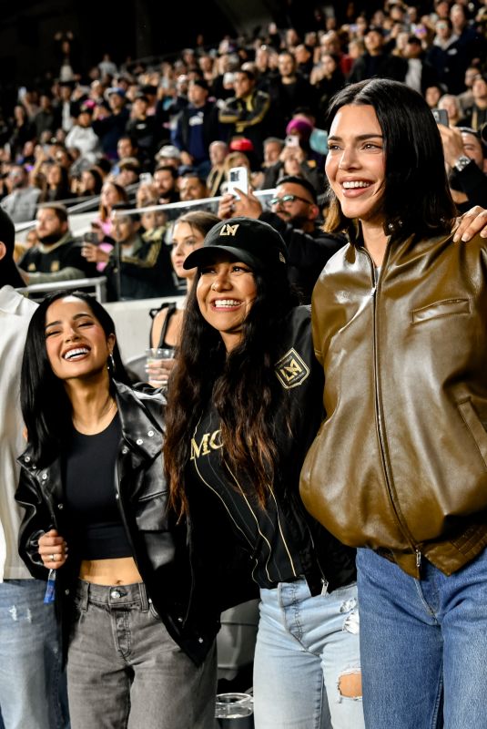 KENDALL JENNER and BECKY G at CONCACAF Champions Cup Match Between Los Angeles FC and Inter Miami 04/02/2025