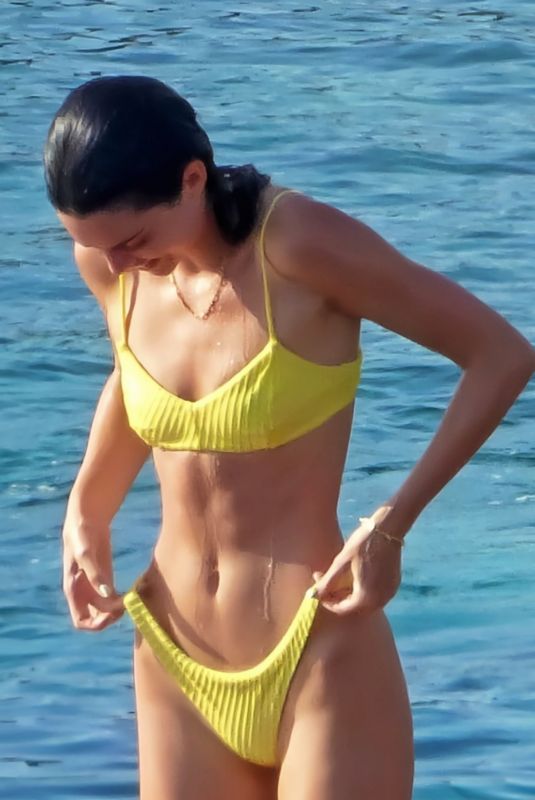 KENDALL JENNER in a Yellow Bikini 04/26/2025