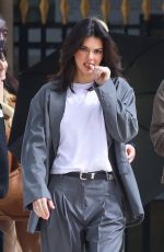 KENDALL JENNER on the Set of a L