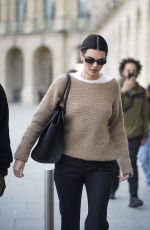KENDALL JENNER Out and About in Paris 04/24/2025
