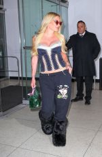 KESHA Leaves Drew Barrymore Show Studios in New York City 04/08/2025