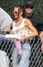 KHLOE KARDASHIAN Out in Crop Top at True
