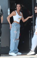 KHLOE KARDASHIAN Out in Crop Top at True
