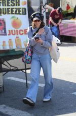 KIMBERLY ALEXANDER Out Shopping at Studio City Farmer